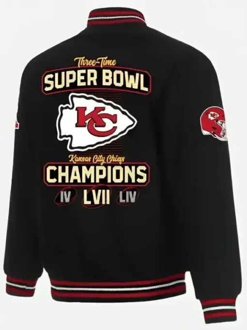 KC Super Bowl LVII Champions Black Jacket