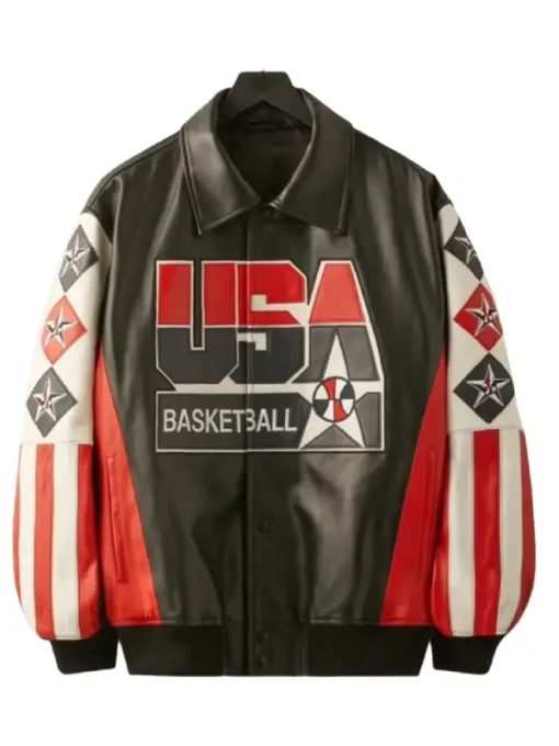 Kevin Durant Team USA Basketball Leather Jacket