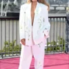 London Blake Lively White Floral Blazer