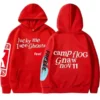 Lucky Me I See Ghosts Red Hoodie