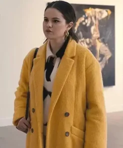 Mabel Mora Selena Gomez Double Breasted Yellow Coat