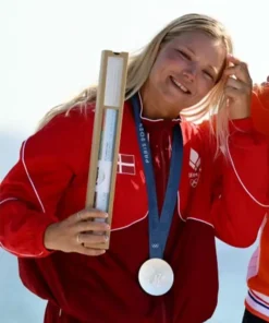 Olympic Paris Dinghy Medal Ceremony Anne Marie Tracksuit