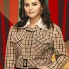 Only Murders In The Building Selena Gomez Plaid Jacket