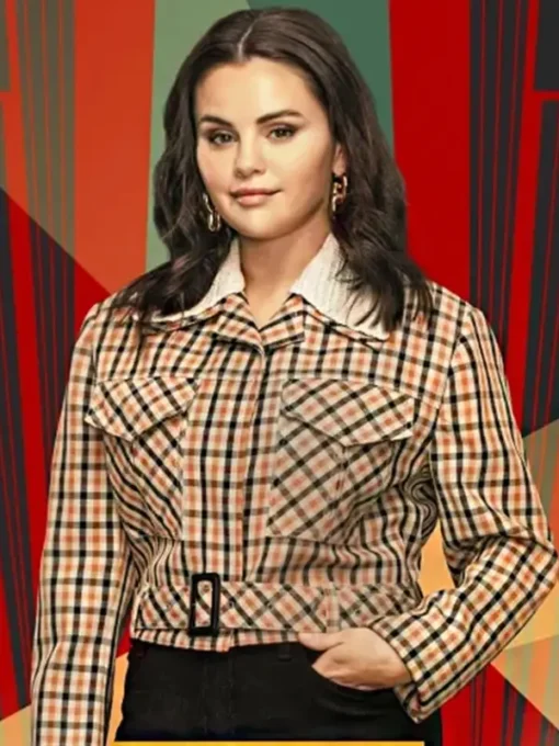 Only Murders In The Building Selena Gomez Plaid Jacket