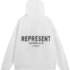 Represent White Hoodie