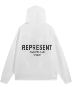 Represent White Hoodie