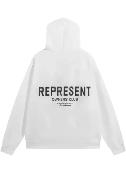 Represent White Hoodie