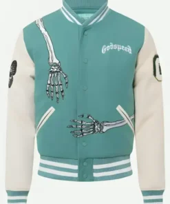 Rod Godspeed Skull Varsity Jacket
