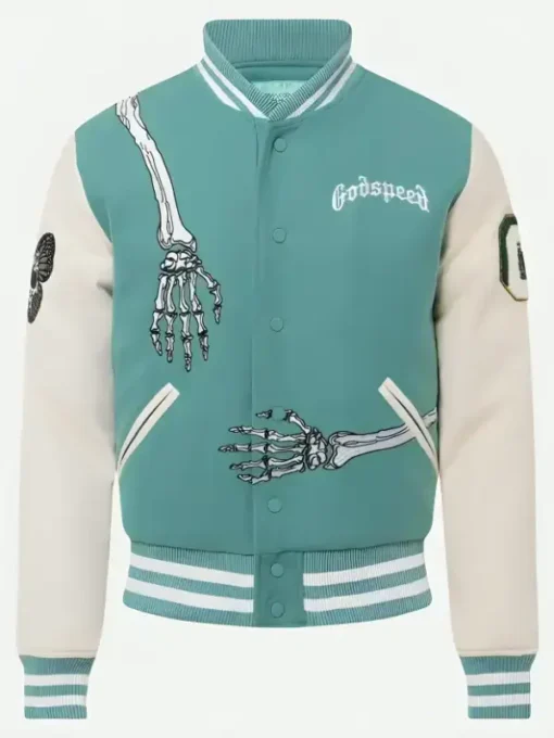 Rod Godspeed Skull Varsity Jacket