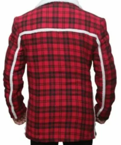 Ryan Reynolds Red Shearling Jacket