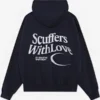 Scuffers With Love Blue Oversized Hoodie