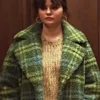 Selena Gomez Only Murders In The Building S03 Green Plaid Coat