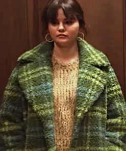 Selena Gomez Only Murders In The Building S03 Green Plaid Coat