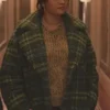 Selena Gomez Only Murders In The Building S03 Plaid Coat