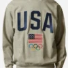 Team USA Paris Olympics 2024 Pullover Grey Sweatshirt