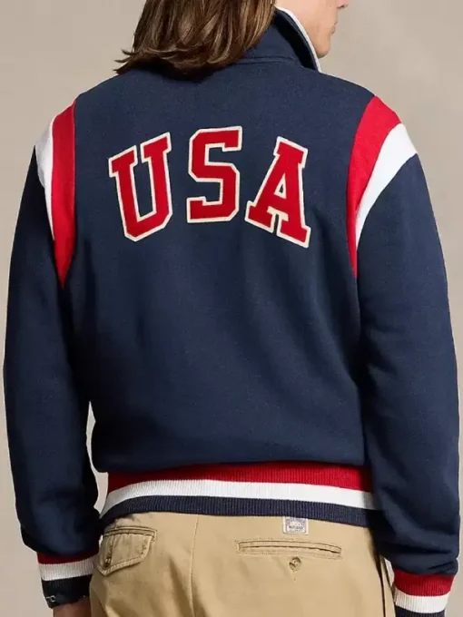 Team USA Unisex Fleece Baseball Jacket