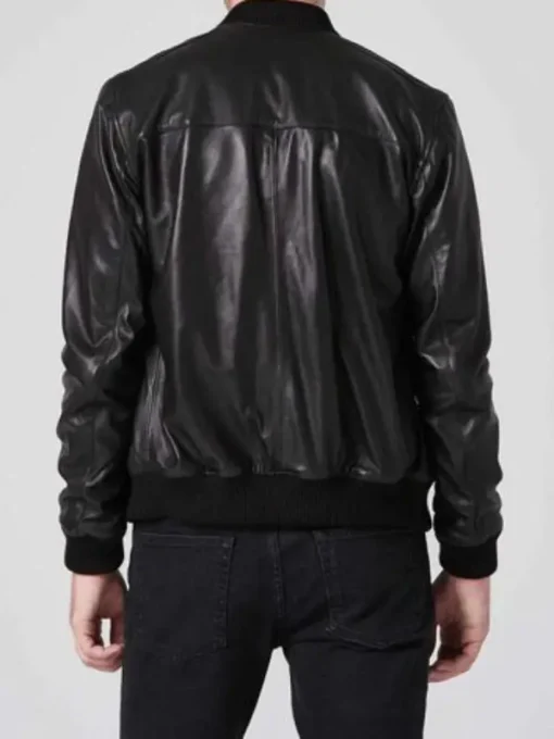 Tom Holland Black Leather Jacket