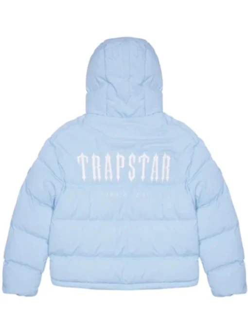 Trapstar Hooded Blue Puffer Jacket