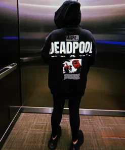 Trendy Deadpool Pullover Black Hoodie