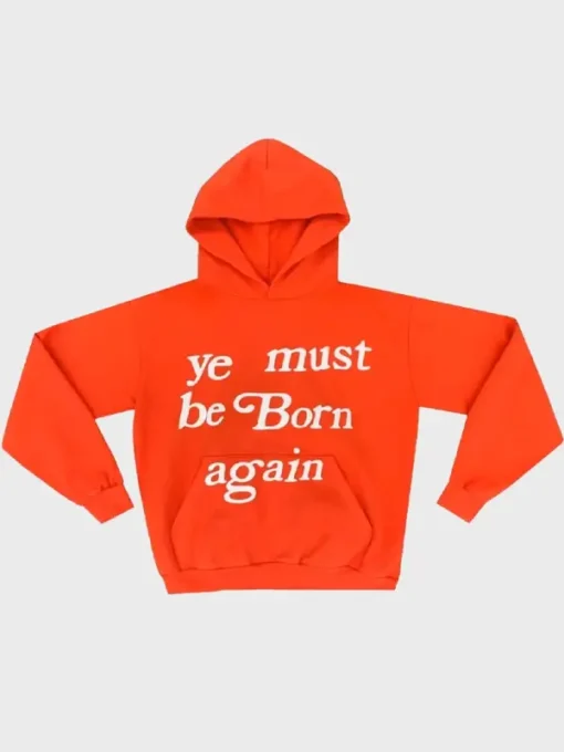 Trendy Ye Must Be Born Again Fleece Hoodie