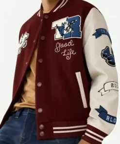 True Religion Varsity Bomber Jacket