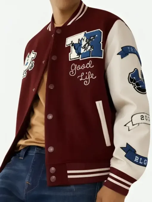 True Religion Varsity Bomber Jacket