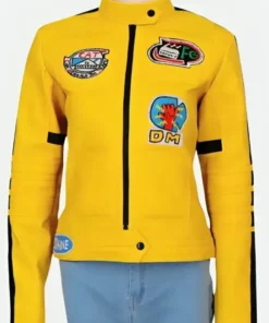 Uma Thurman Kill Bill Yellow Leather Jacket