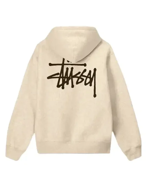 Unisex Basic Stussy Beige Hoodie