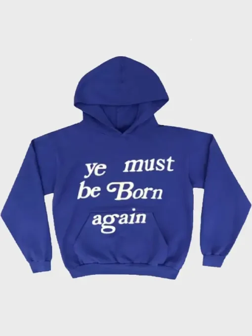 Ye Must Be Born Again Blue Hoodie