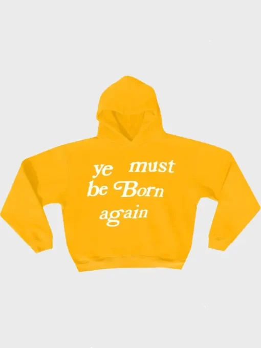 Ye Must Be Born Again Yellow Hoodie