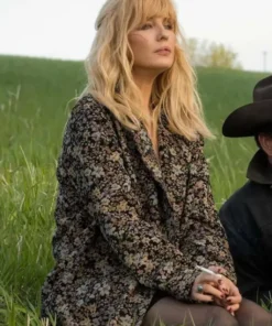 Yellowstone S0 5 Beth Dutton Floral Coat