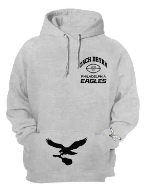 Zach Bryan Eagles Grey Hoodie