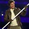 2024 Olympic Closing Ceremony Tom Cruise Leather Jacket