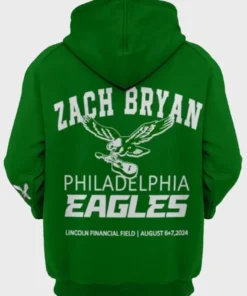 2024 Zach Bryan Eagles Green Hoodie