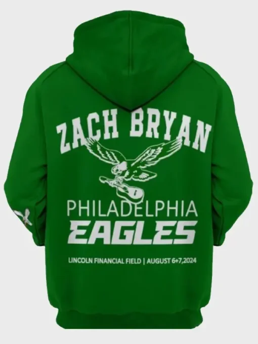 2024 Zach Bryan Eagles Green Hoodie