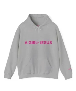 A Girl With Jesus Grey Hoodie