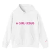 A Girl With Jesus White Hoodie