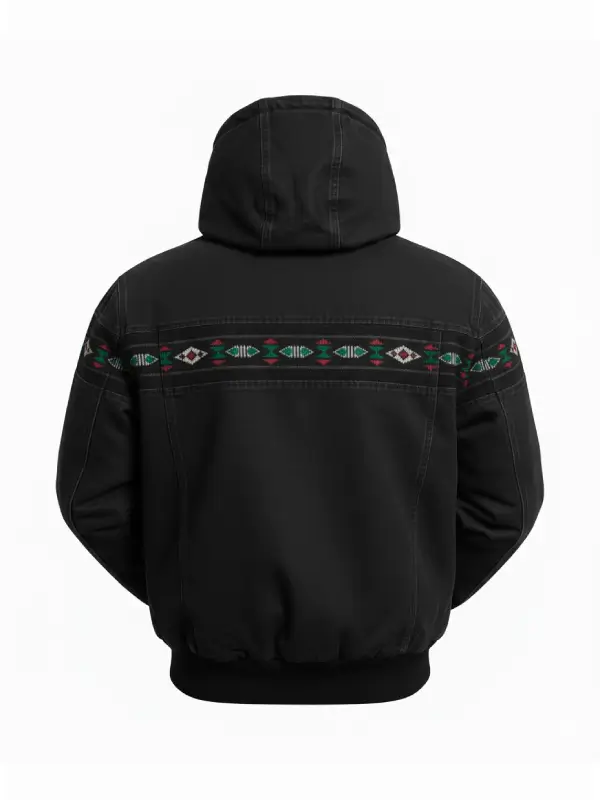 Aztec 90's Vintage Bomber Jackets With Hood