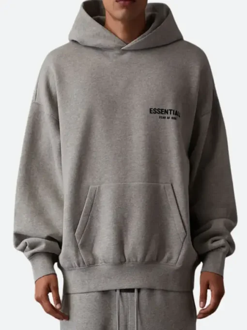 Dark Oatmeal Fear Of God Essentials Hoodie