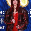 Dua Lipa Brit Awards Afterparty 2024 Leather Jacket