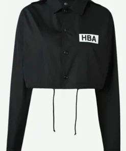 Emily In Paris Lily Collins HBA Black Logo Jacket