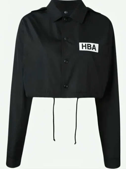 Emily In Paris Lily Collins HBA Black Logo Jacket