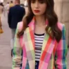 Emily In Paris Lily Collins Multicolor Blazer