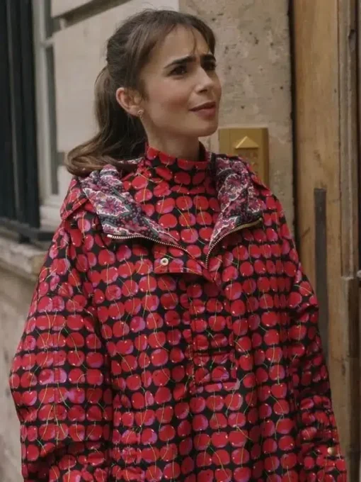 Emily In Paris S03 Lily Collins Cherries Jacket