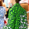 Emily In Paris S03 Lily Collins Green Printed Coat