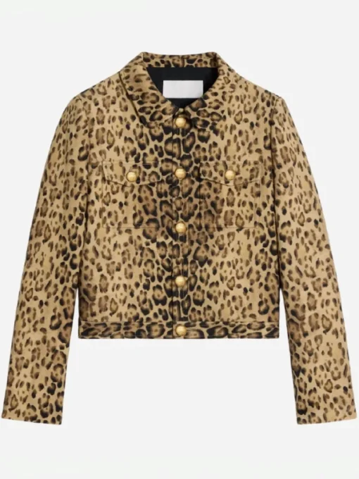 Emily In Paris S04 Camille Razat Leopard Jacket