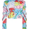 Emily In Paris S04 Graffiti Print Jacket