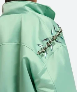 Emily In Paris S04 Green Satin Jacket