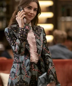 Emily In Paris S04 Lily Collins Floral Blazer