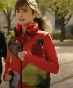 Emily In Paris S04 Lily Collins Reunion Vest